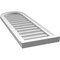 Ekena Millwork Round Top Surface Mount PVC Gable Vent w/ 2"W x 2"P Brickmould Sill Frame, 14"W x 40"H GVPRT14X4003SN - alternate 2